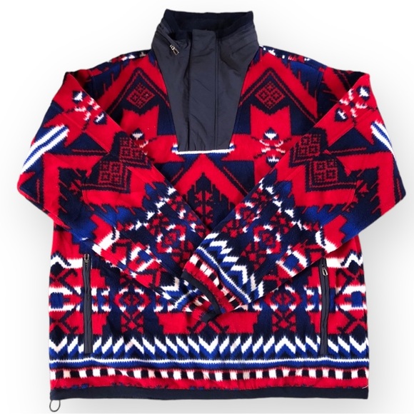Polo Ralph Lauren Other - Rare Polo By Ralph Lauren Fleece Pullover Classic Americana - Size M